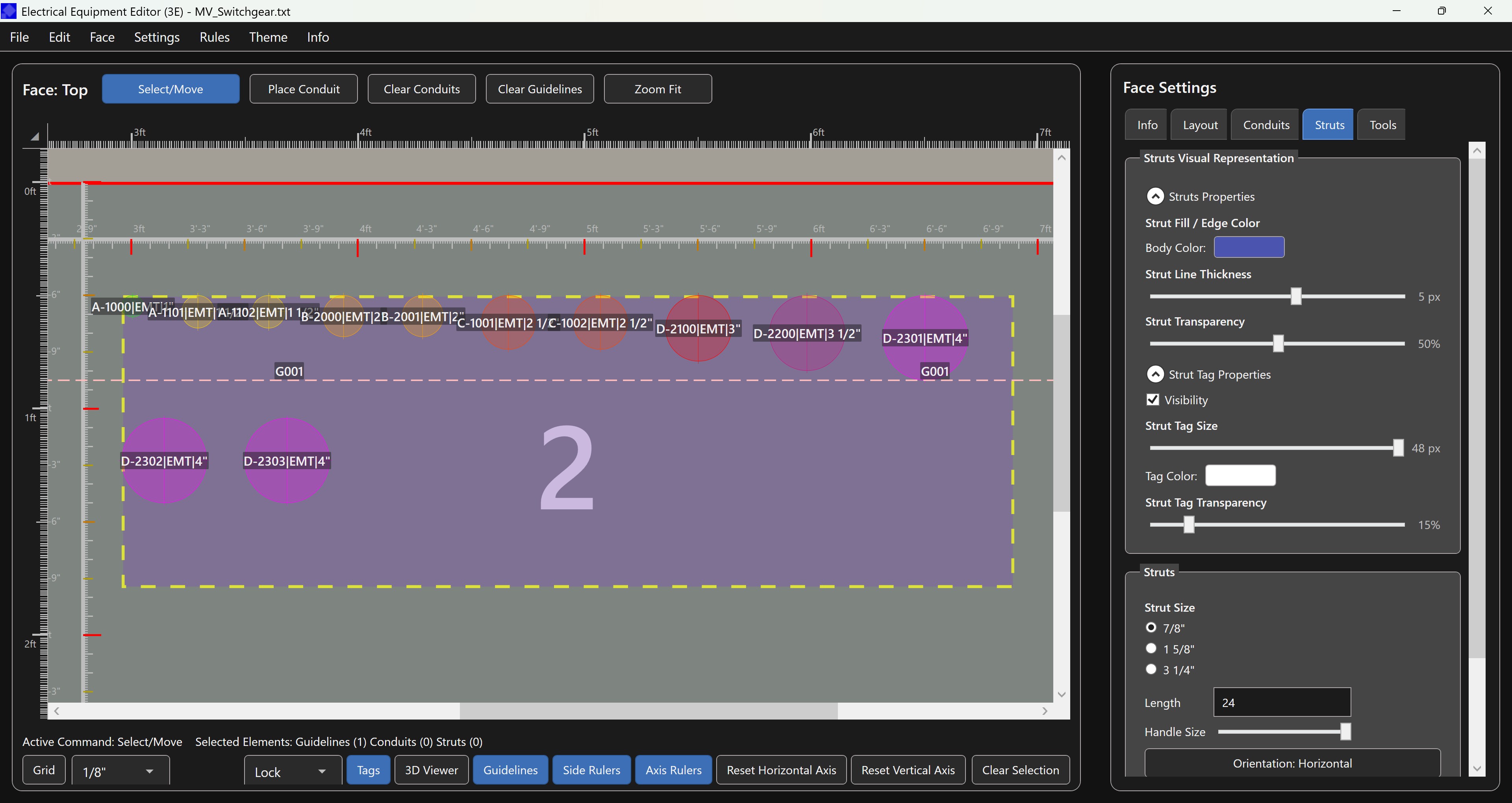 3E - Struts Visual Representation